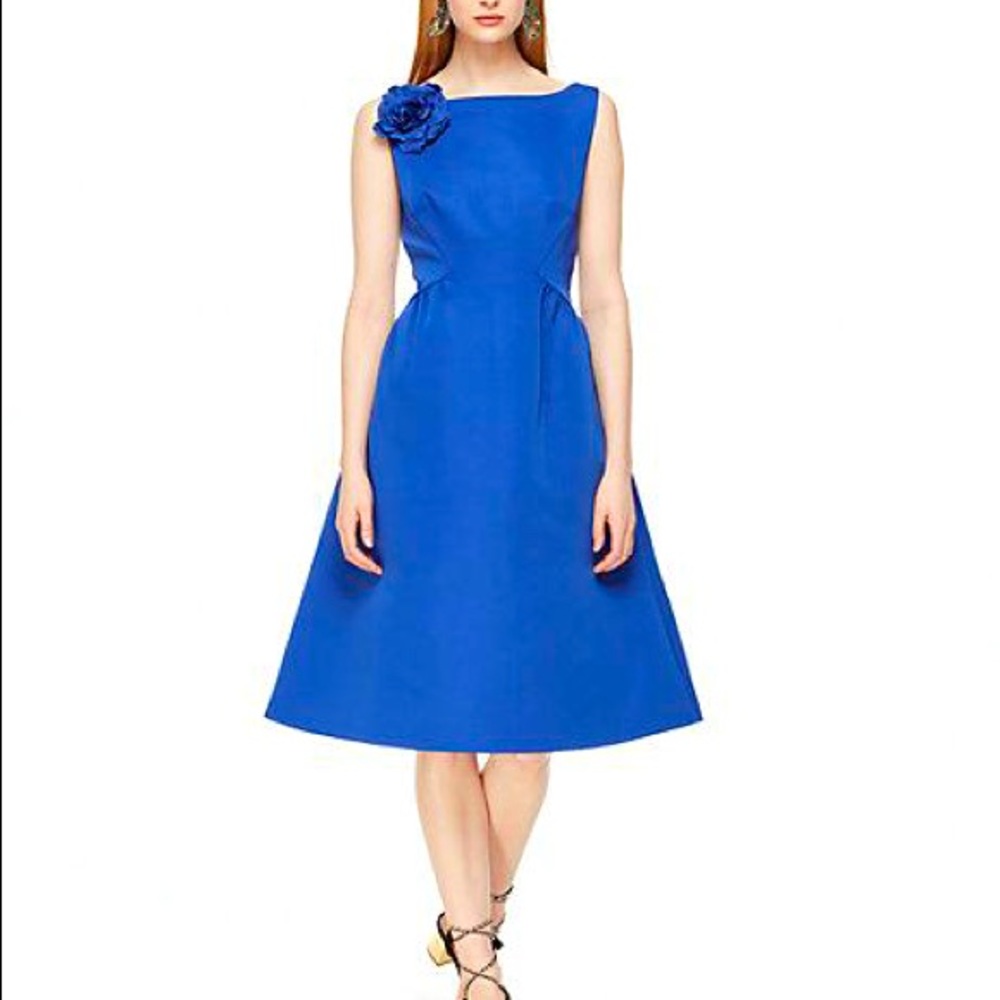Kate Spade blue fit & flare party dress